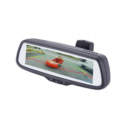 "7.3"" Factory Mount Mirror Monitor with 3 Video Inputs, 3 T