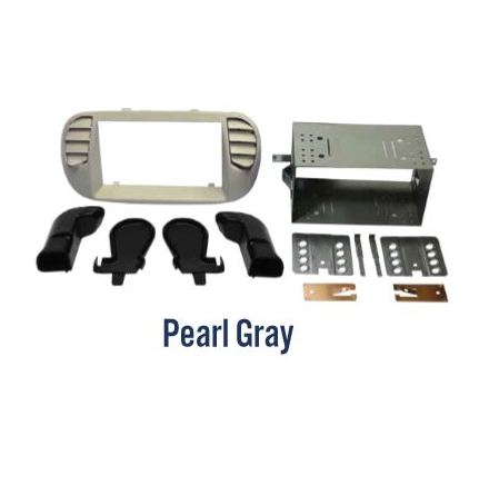 Fiat 500 DDIN Fascia Kit -07 > -15 Ljusgr