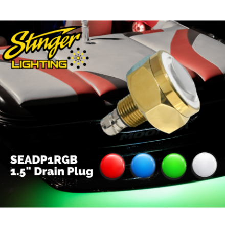 1.5? MARINE-GRADE RGB LED UNDERWATER DRAIN PLUG REPLACEMENT