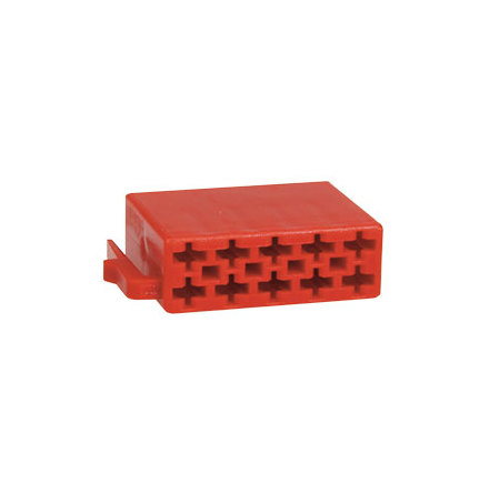 ISO Housing 10 Pin Red