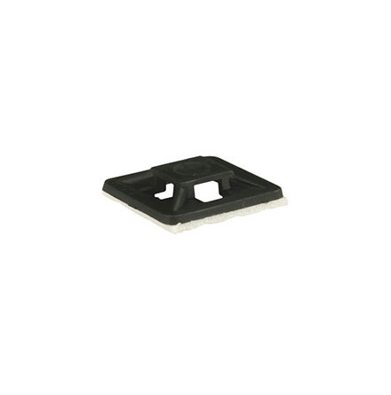 Black Self Adhesive Cable Clip