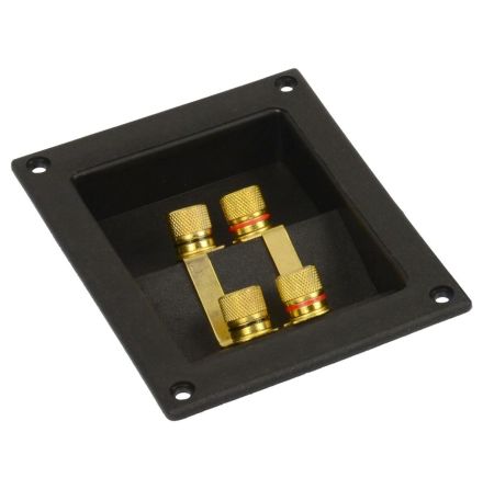 BASSER Dual speaker Box terminal connector, hole 75x95mm